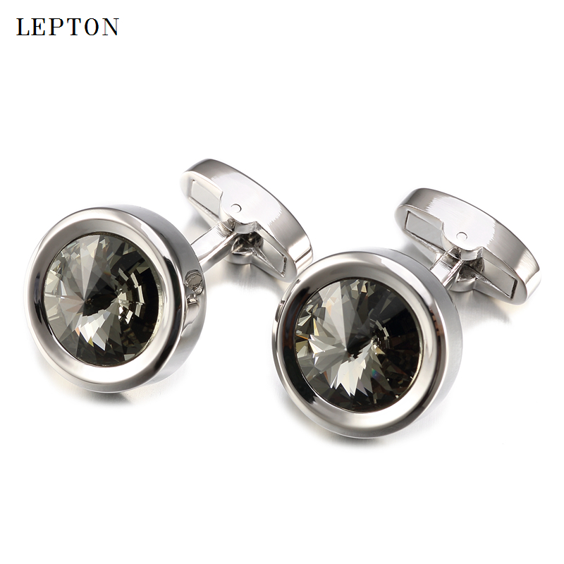 Men'S Grooming Brands - Lepton Brand Austria Crystal Cufflinks for