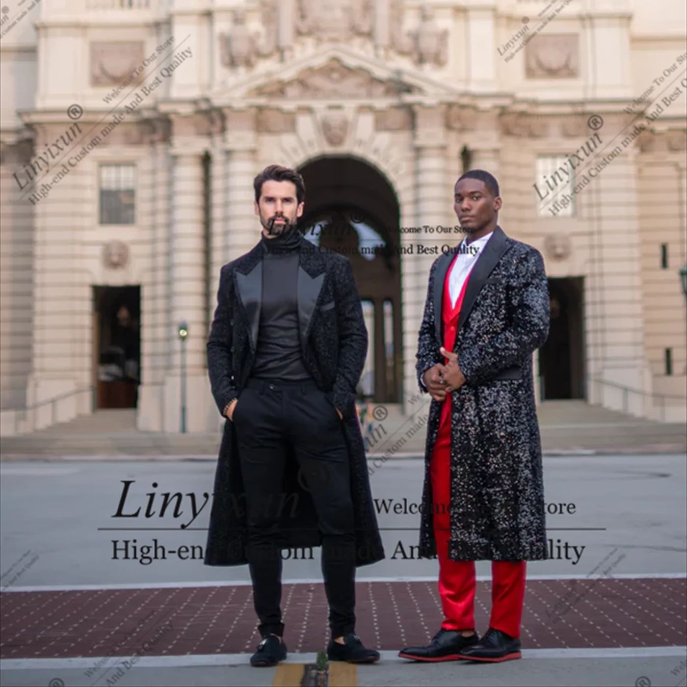 Shiny Men Suits Luxury Sequin  - X Men Grooming 评论和价格