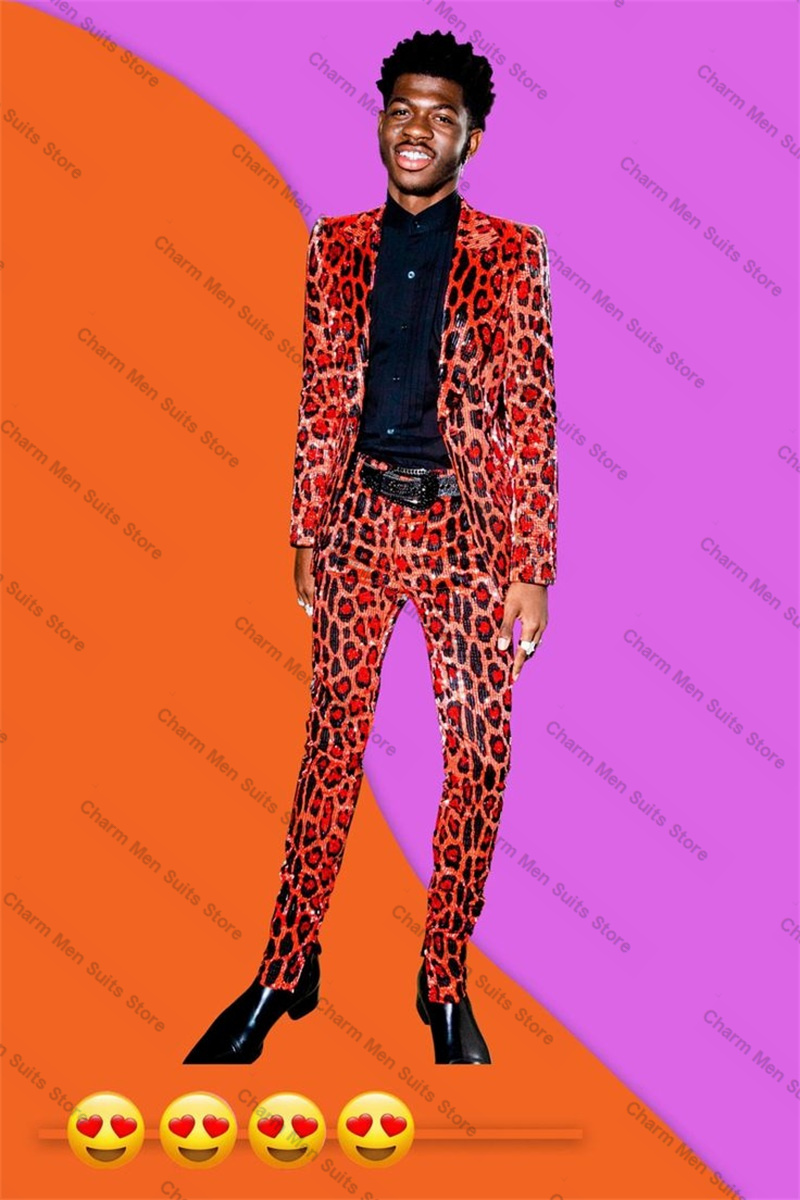 Leopard Sequins Men Suits Set  - Men'S Grooming Kits 评论和价格