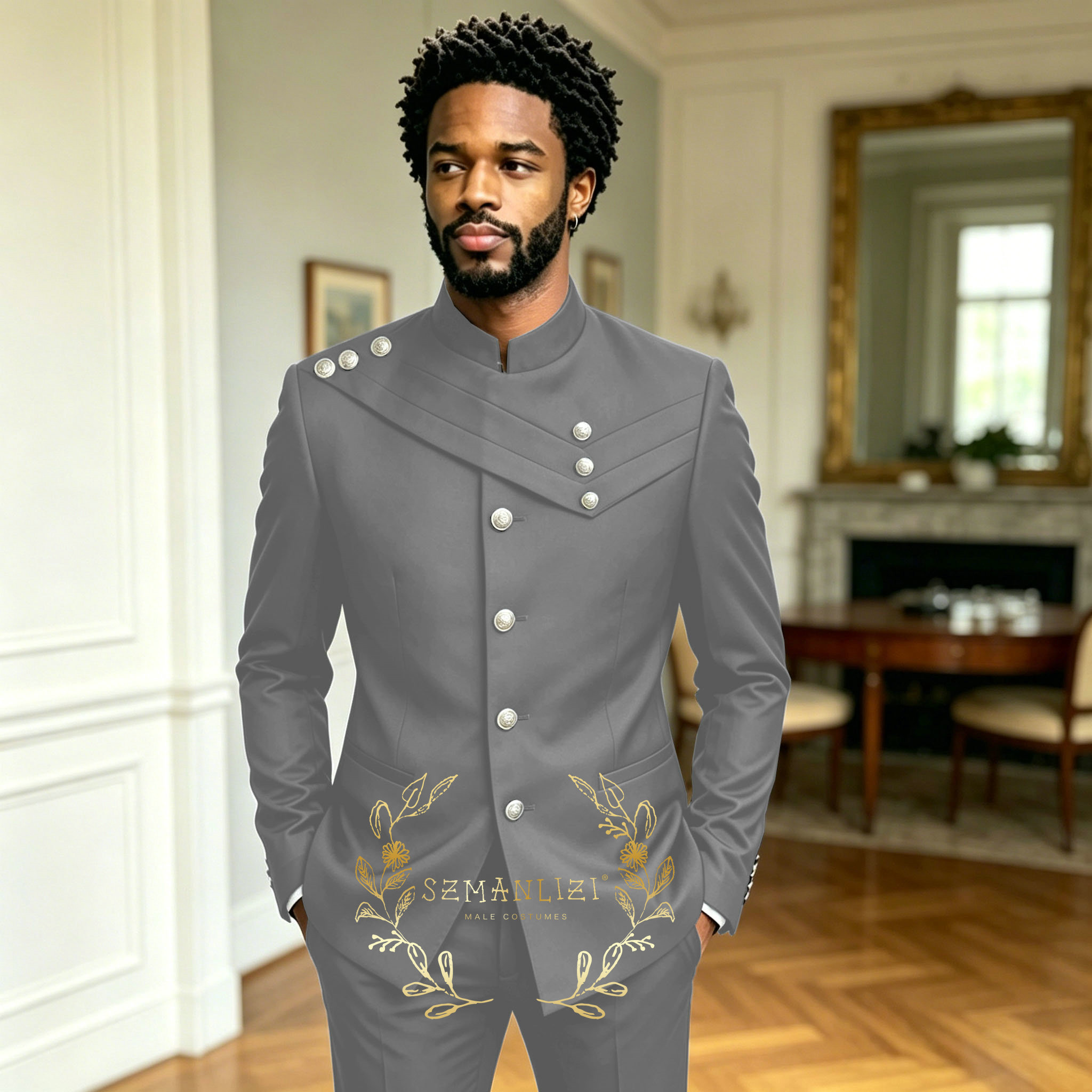 Dark Green Men's Suit African  - Men'S Grooming Kits 评论和价格