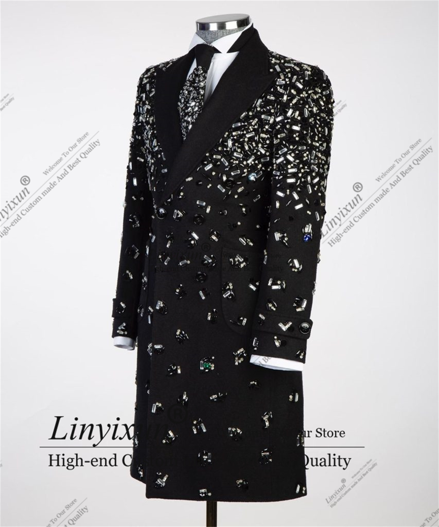Elegent Crystals Men Suits Gli - X Men Grooming 评论和价格